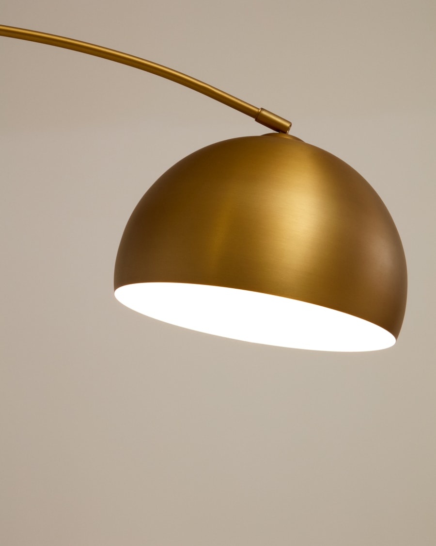 Japandi Brass Floor Lamp