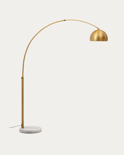 Japandi Brass Floor Lamp