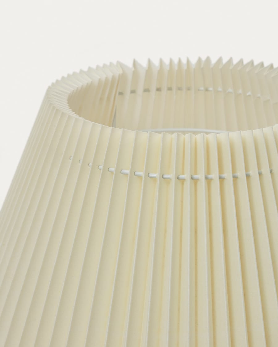 Scalloped Japandi Floor Lamp