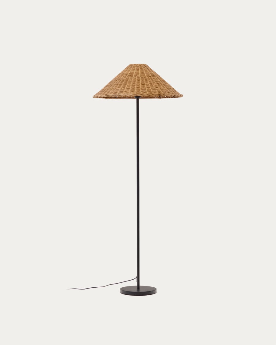 Japandi Rattan Floor Lamp