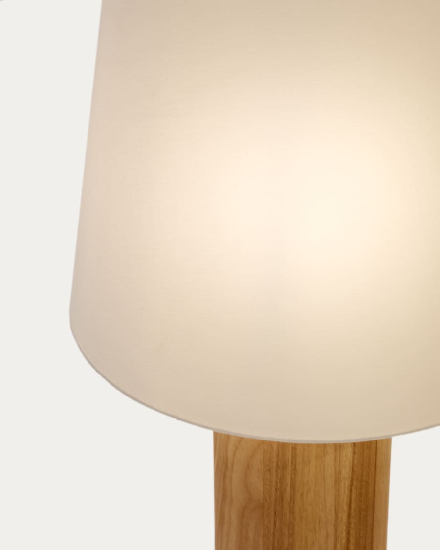 Natural Wood Japandi Floor Lamp