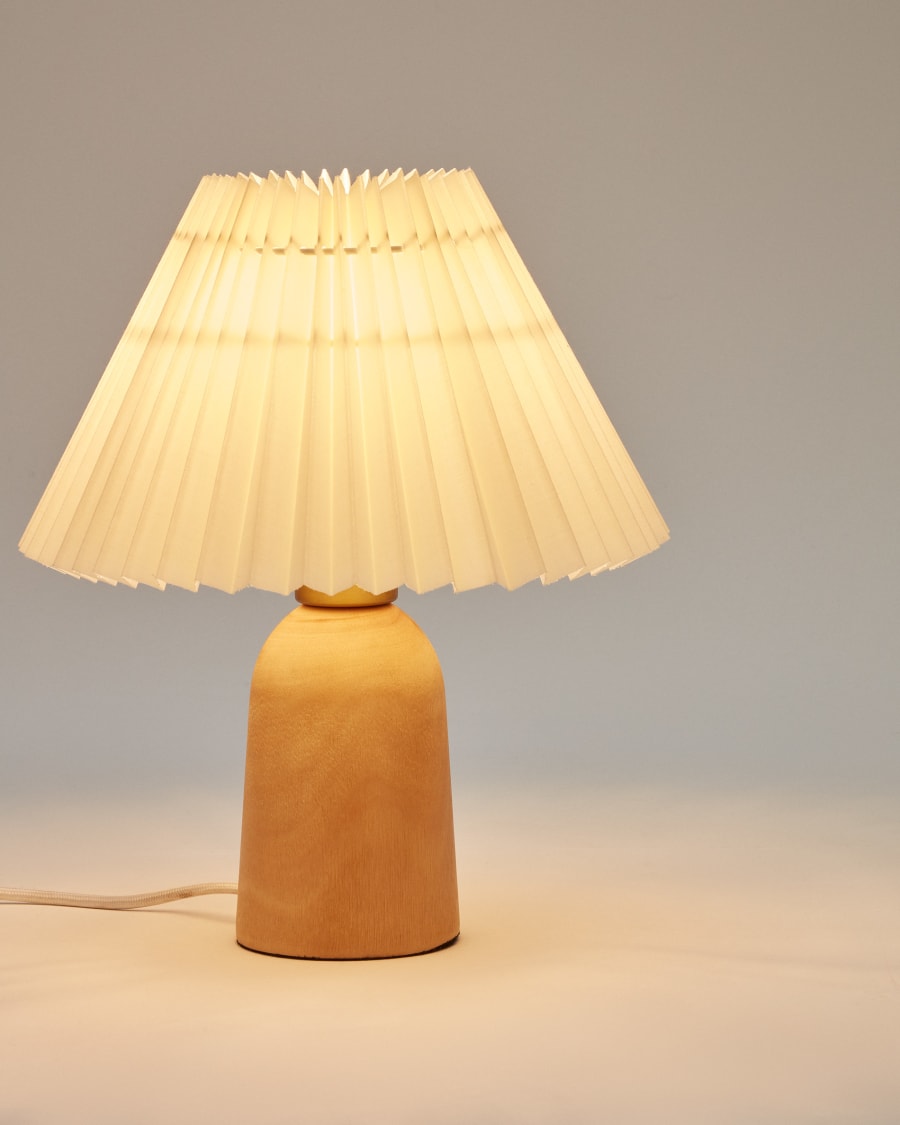 Scalloped Japandi Table Lamp