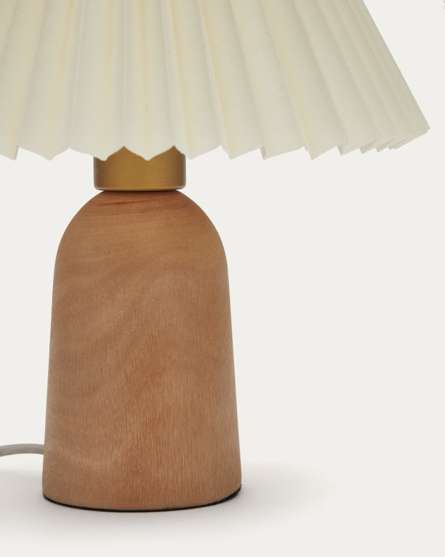 Scalloped Japandi Table Lamp