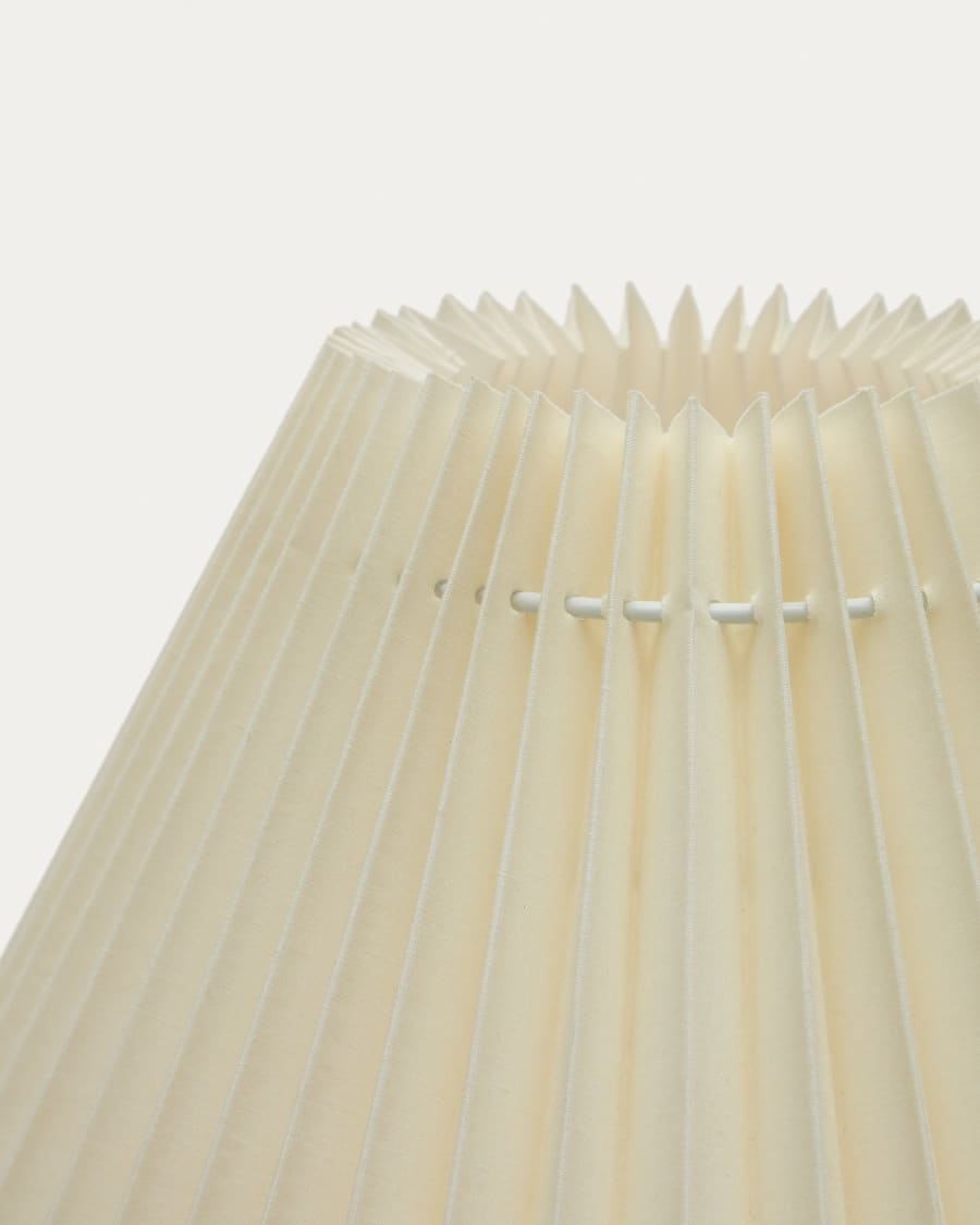 Scalloped Japandi Table Lamp