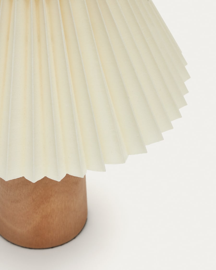 Scalloped Japandi Table Lamp