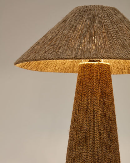 Japandi Jute Table Lamp