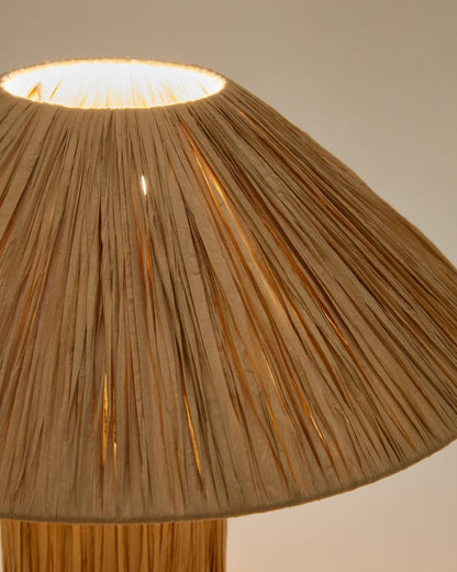 Japandi Woven Table Lamp