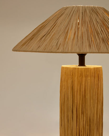 Japandi Woven Table Lamp