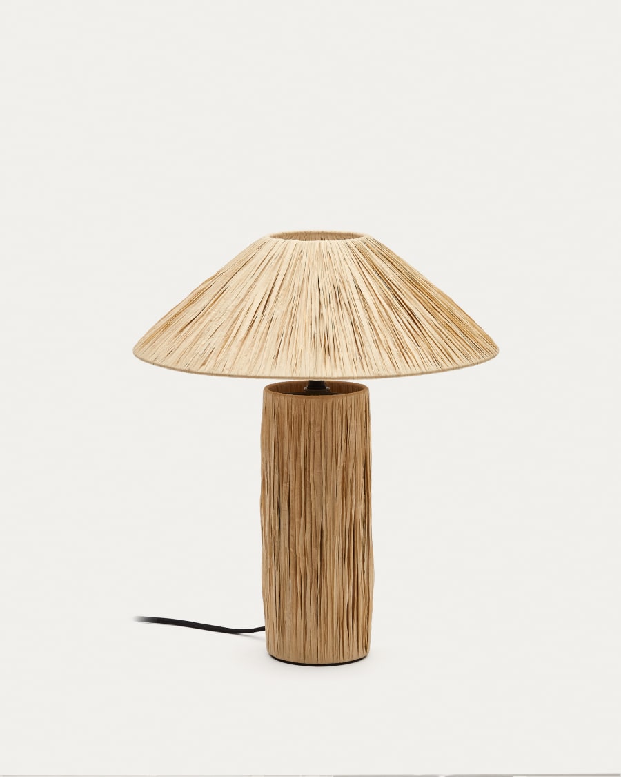 Japandi Woven Table Lamp