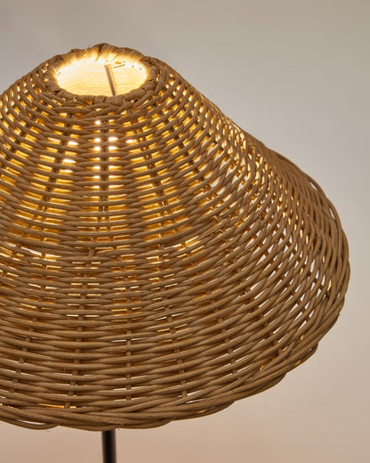 Japandi Rattan Table Lamp