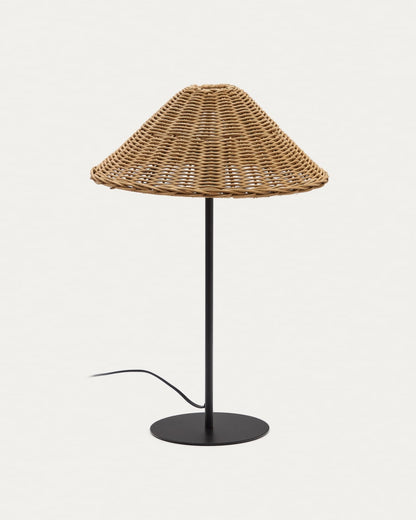 Japandi Rattan Table Lamp