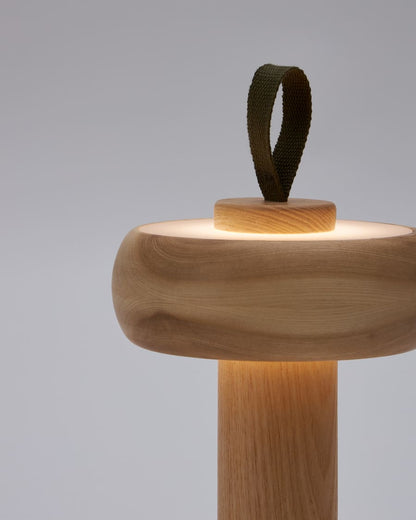 Japandi Wooden Table Lamp