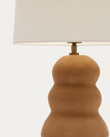 Japandi Terracotta Table Lamp