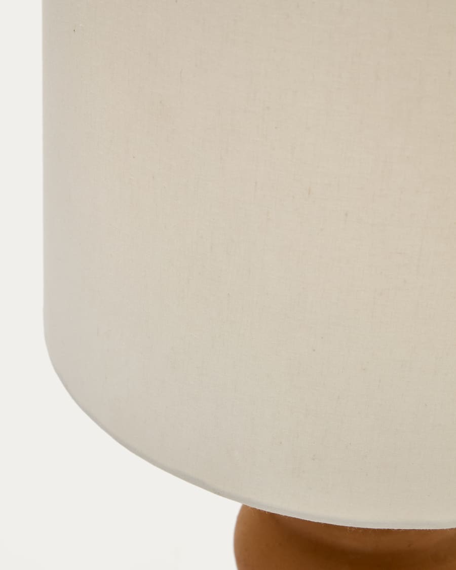 Japandi Terracotta Table Lamp