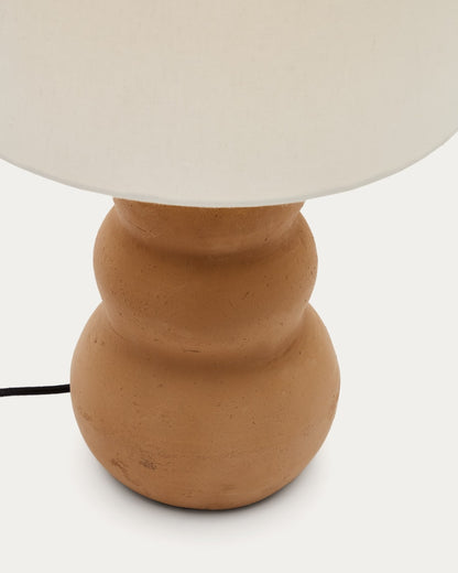 Japandi Terracotta Table Lamp