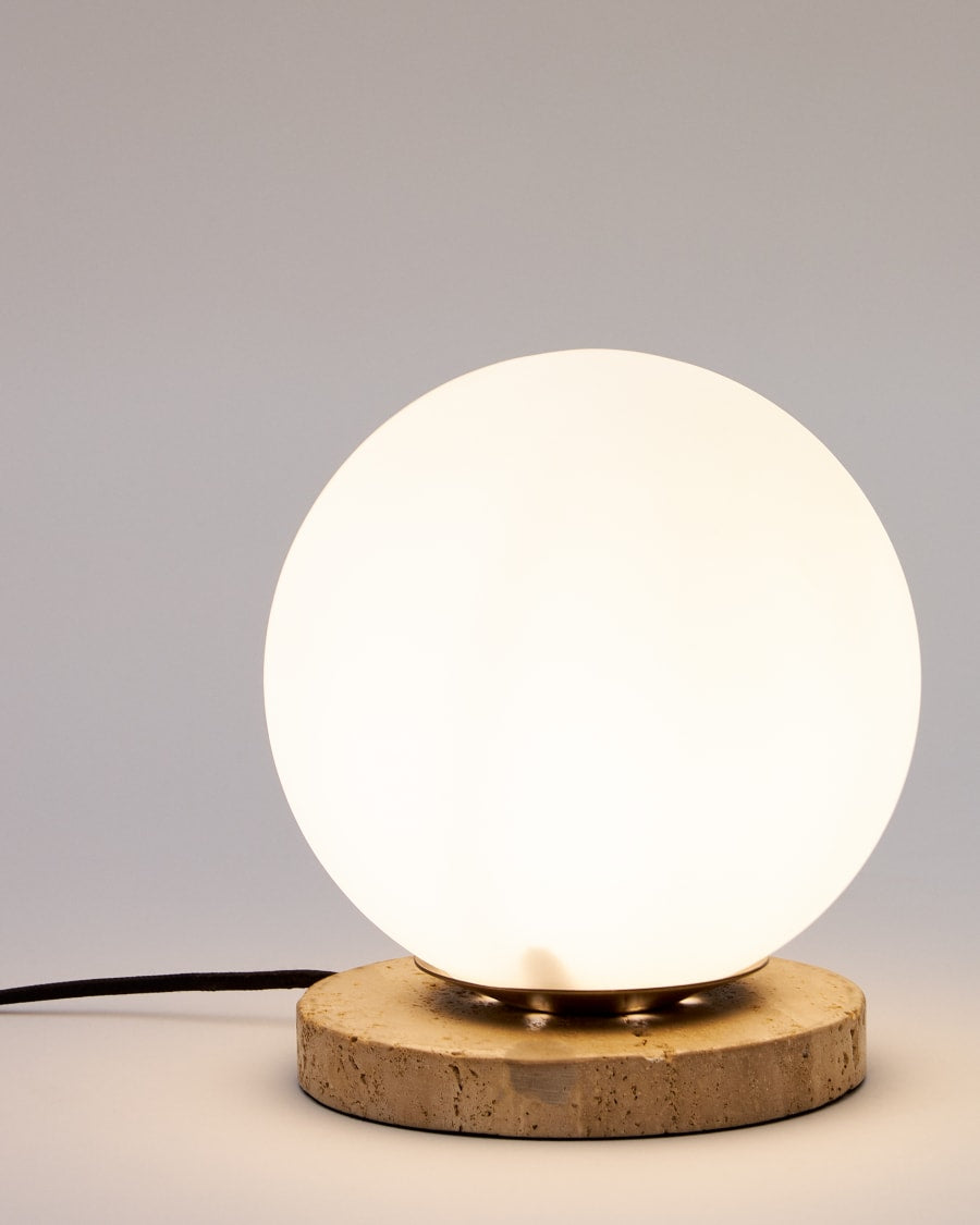 Japandi Milk Glass Table Lamp