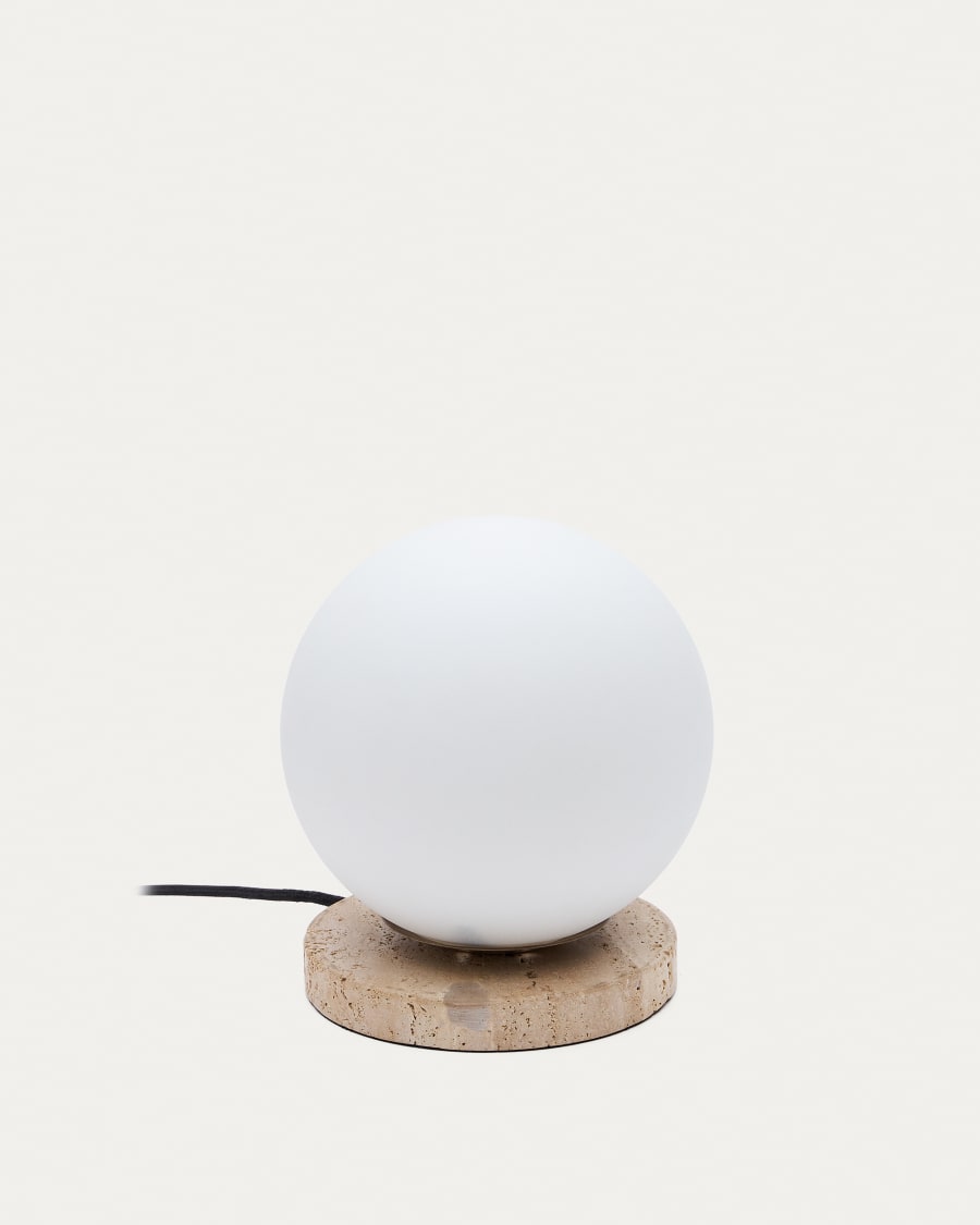 Japandi Milk Glass Table Lamp