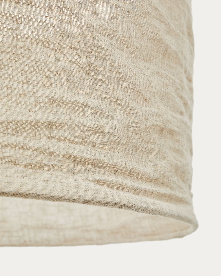 Linen Japandi Ceiling Lamp Shade
