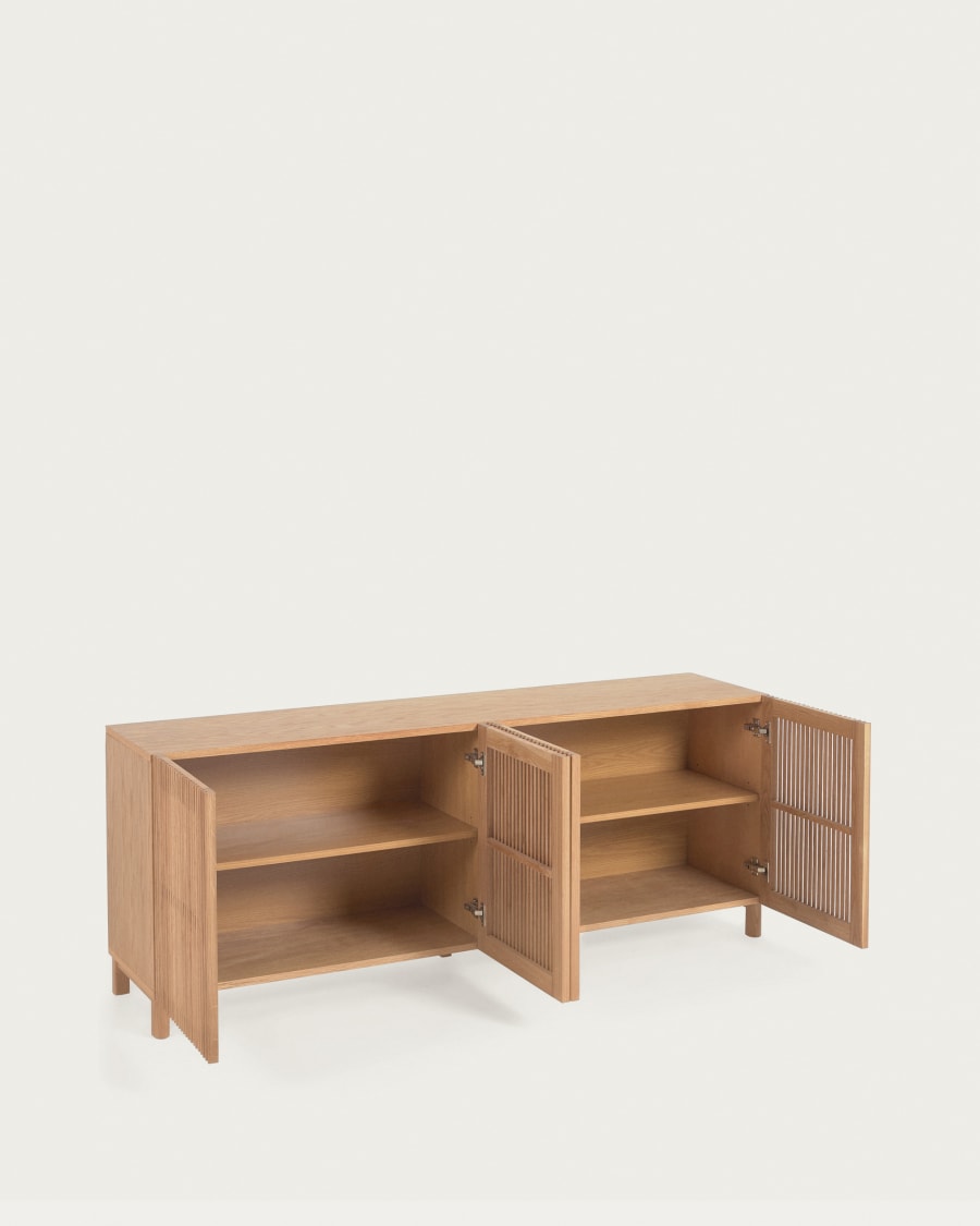 Japandi Solid Oak Wood Sideboard