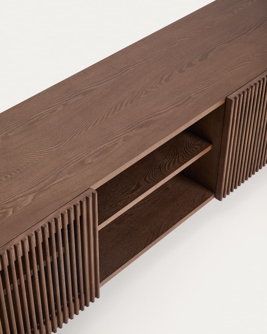 Japandi Fluted TV Stand