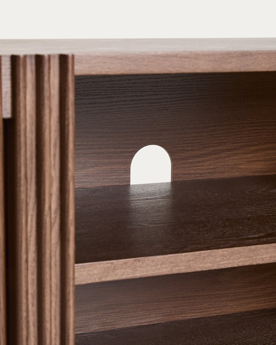 Japandi Fluted TV Stand