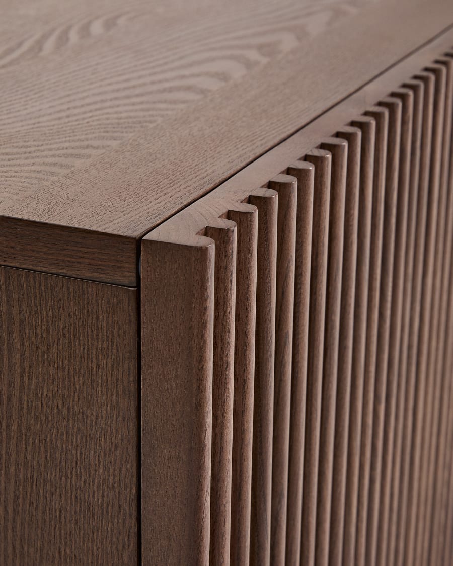 Japandi Fluted TV Stand