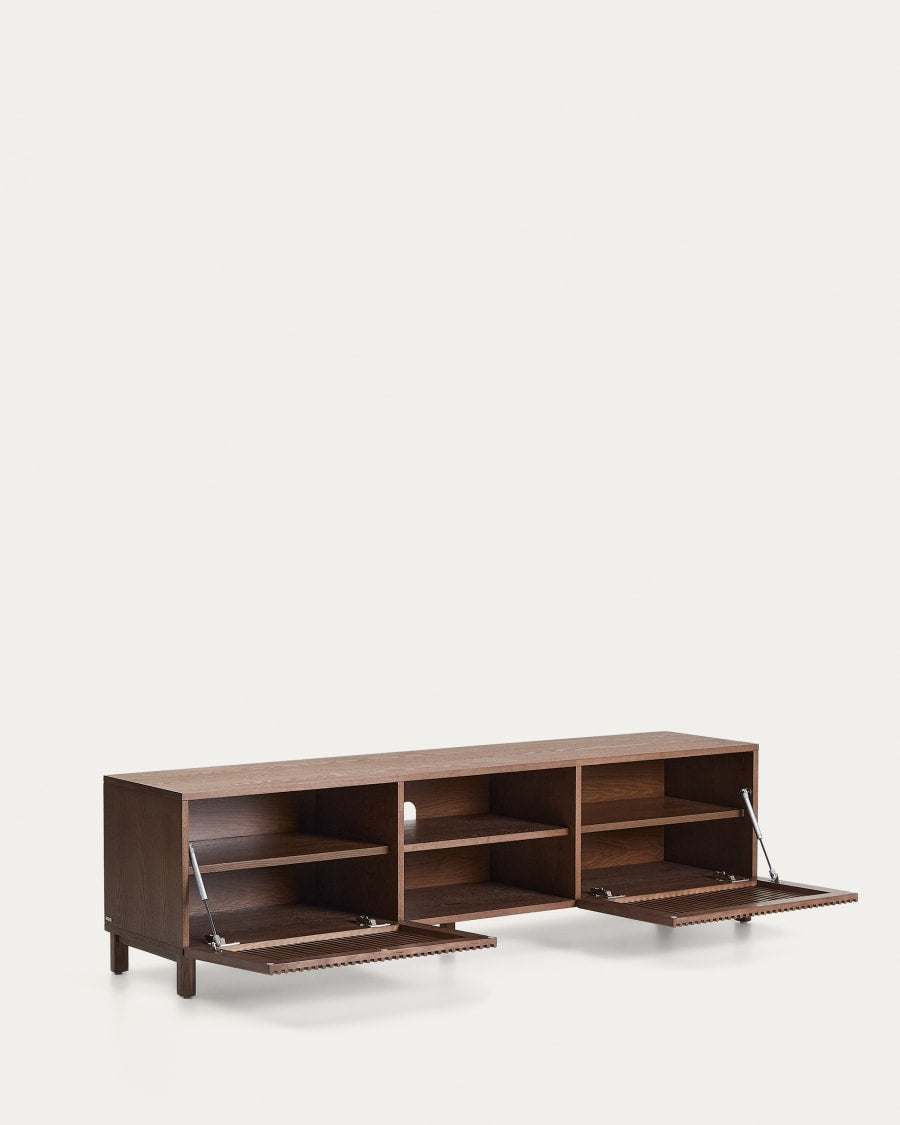 Japandi Fluted TV Stand