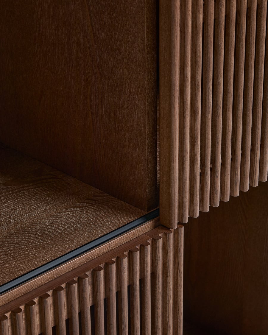 Walnut Japandi Shelf