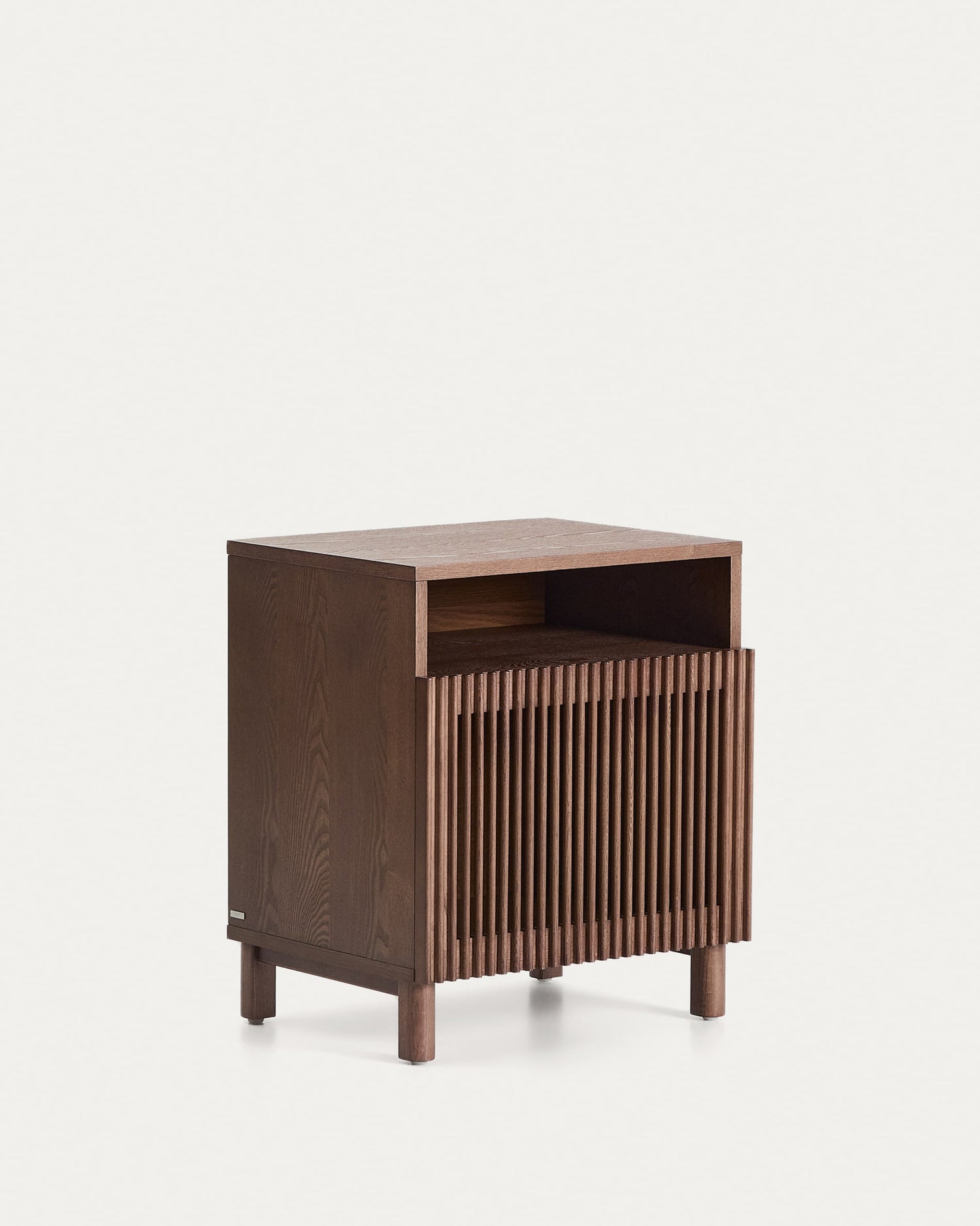 Japandi Walnut Nightstand
