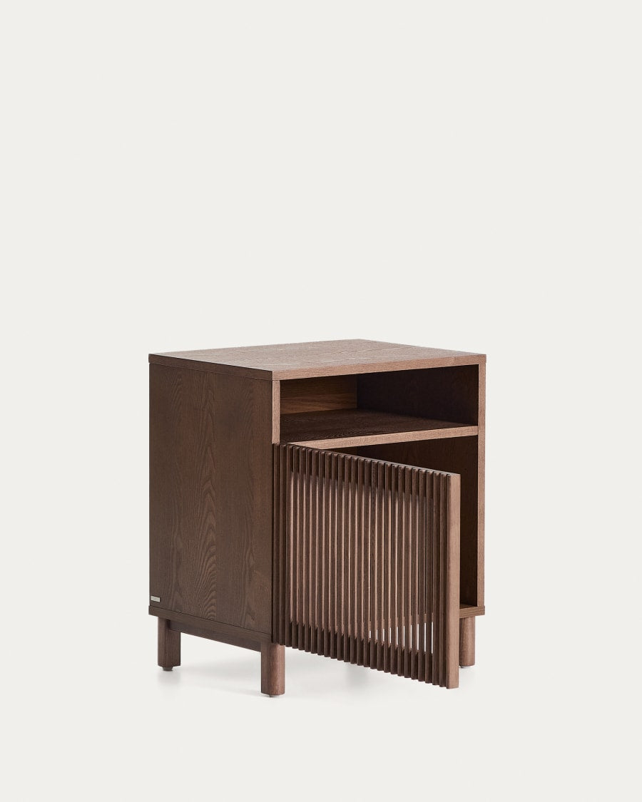 Japandi Walnut Nightstand