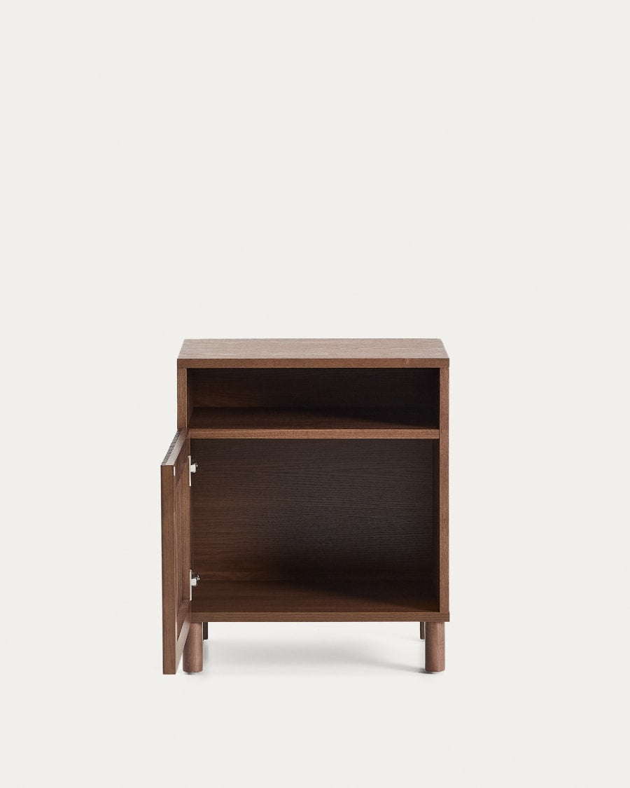 Japandi Walnut Nightstand