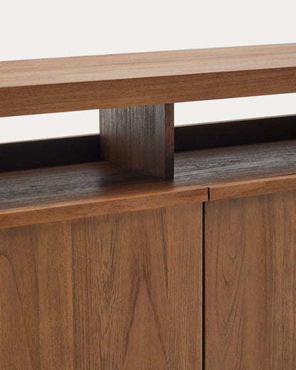 Japandi Brown Wood Sideboard