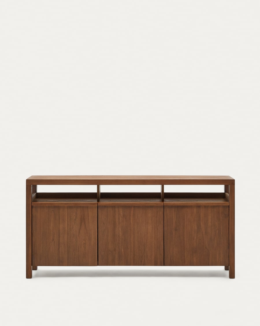 Japandi Brown Wood Sideboard 