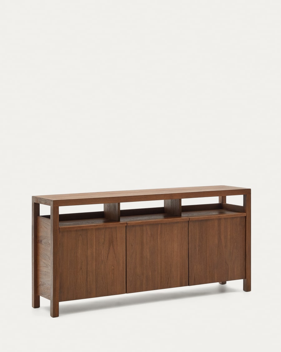 Japandi Brown Wood Sideboard