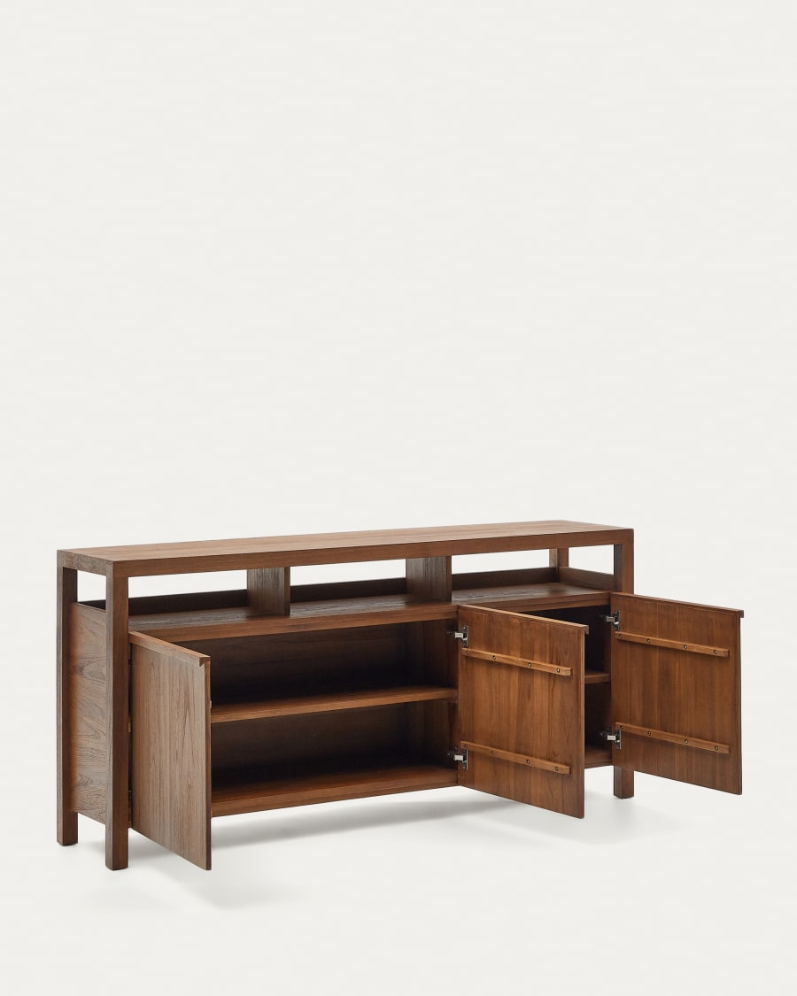 Japandi Brown Wood Sideboard