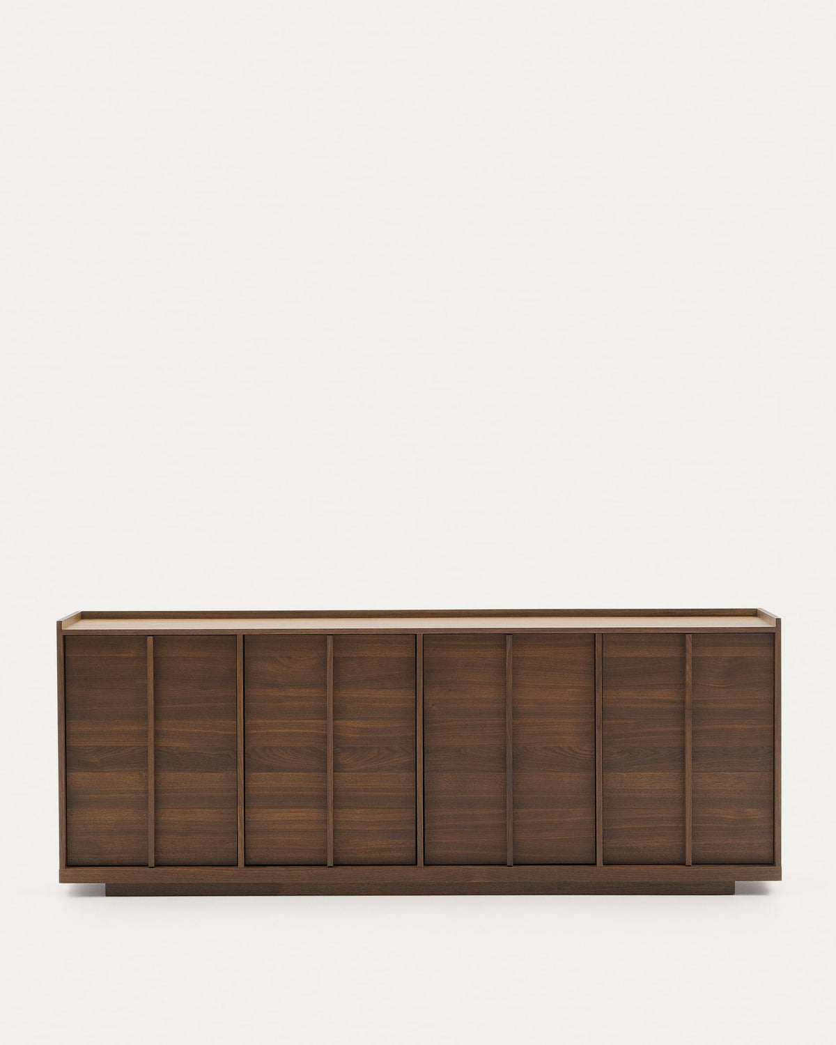 Long Japandi Sideboard in dark walnut veneer