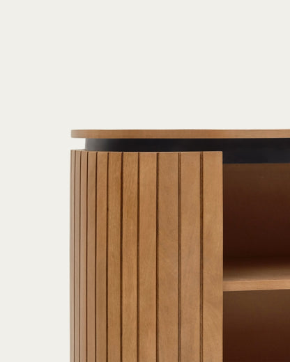 Japandi Oval Bookshelf