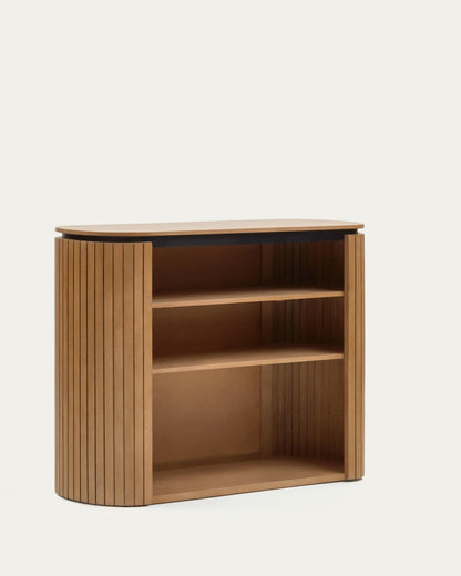 Japandi Oval Bookshelf