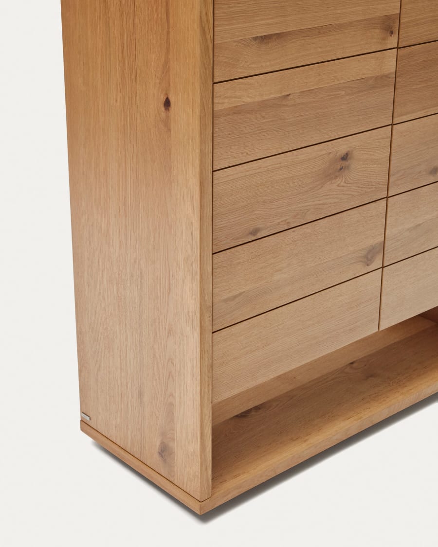 Japandi Natural Finish Wood Sideboard