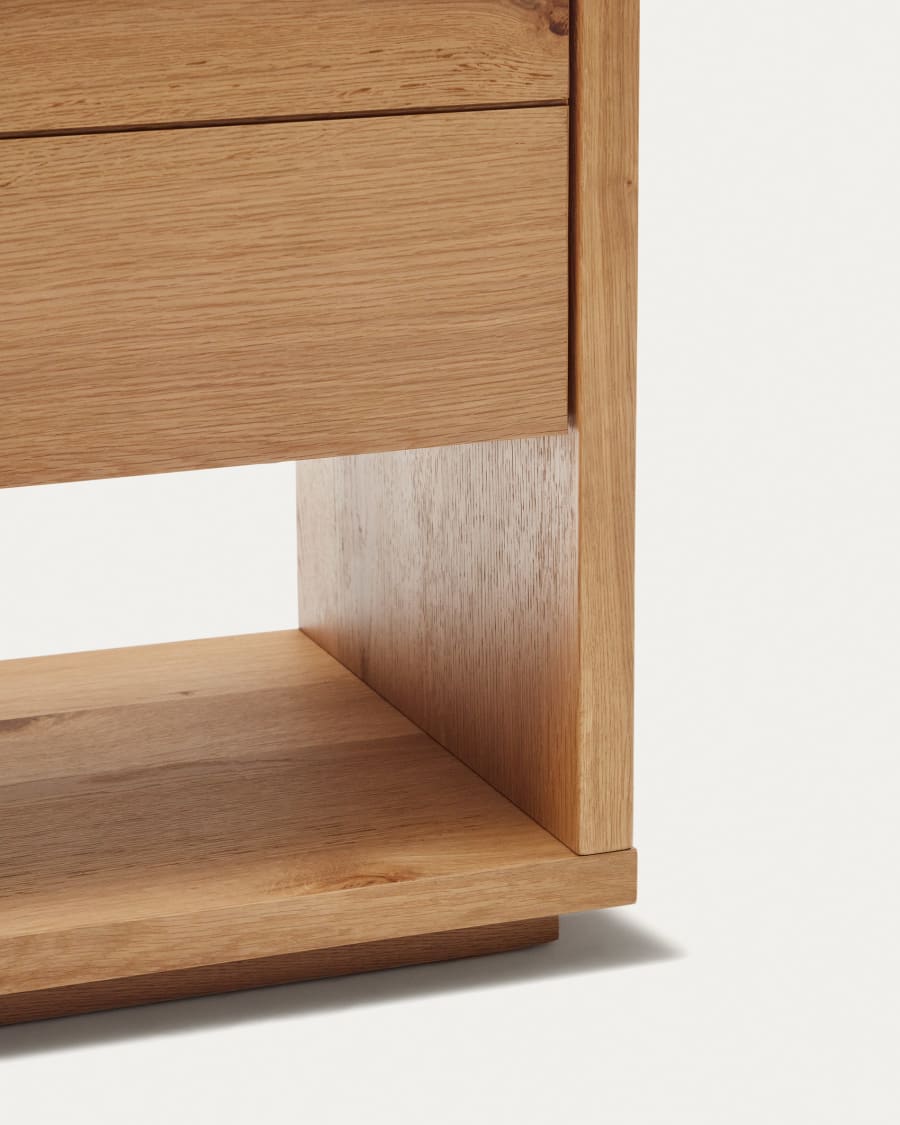 Japandi Natural Finish Wood Sideboard