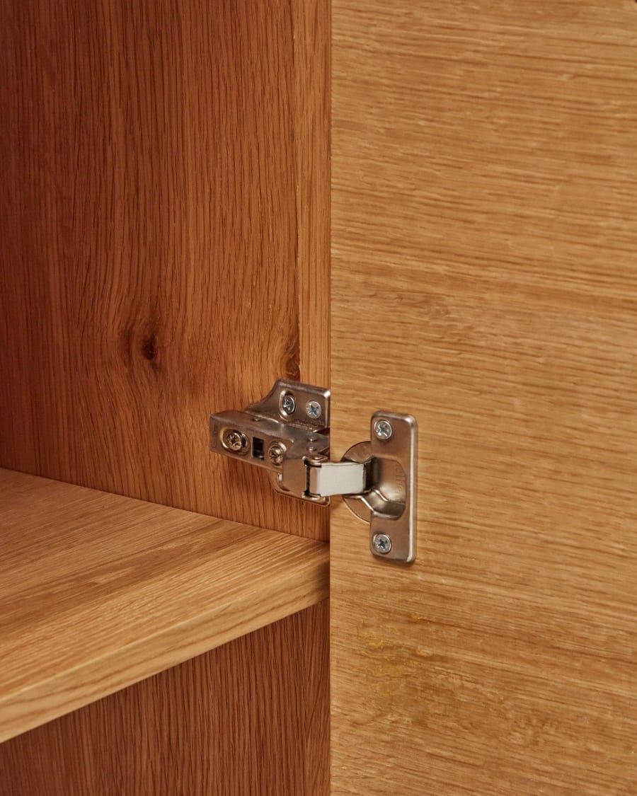 Japandi Natural Finish Wood Sideboard