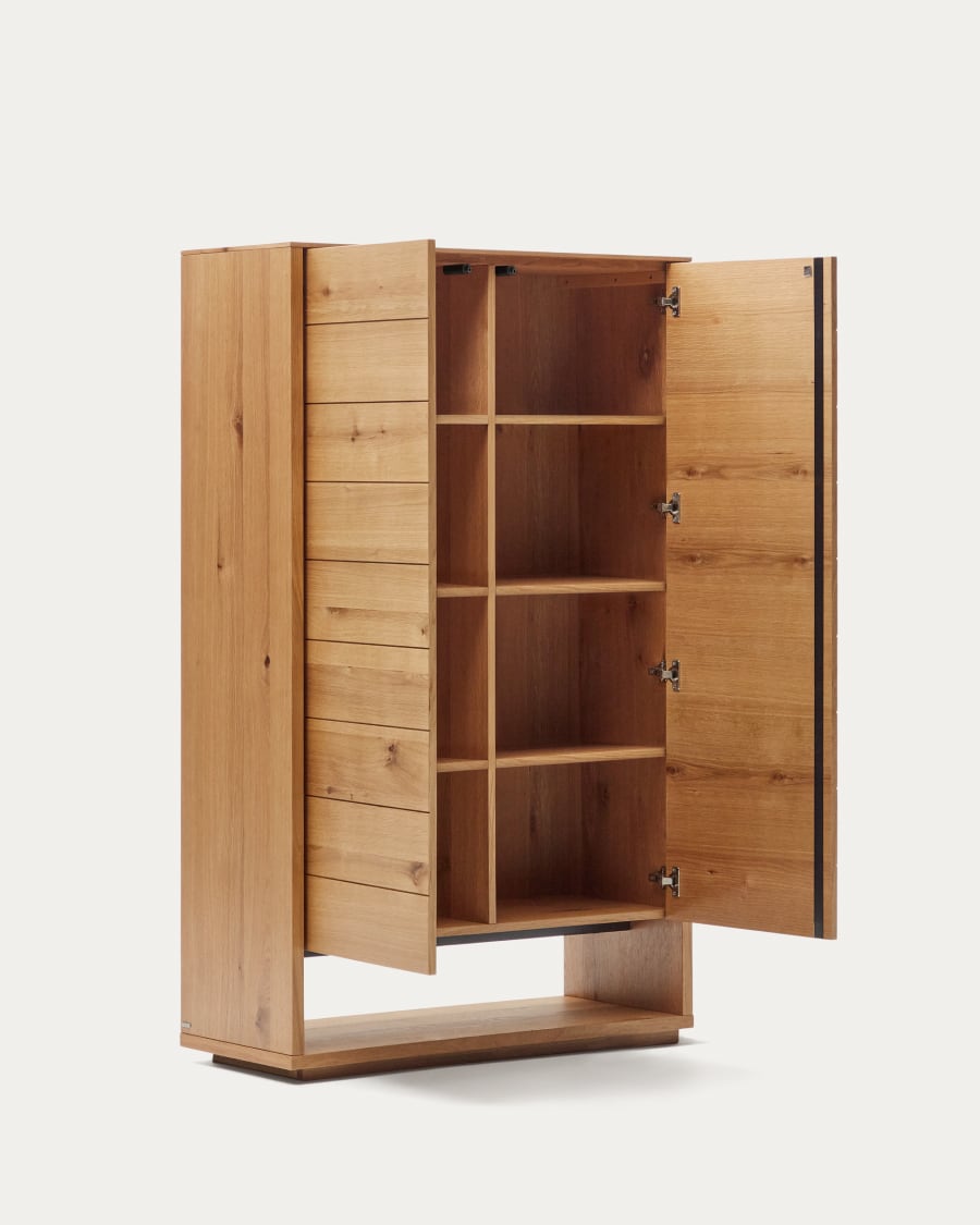 Japandi Natural Finish Wood Sideboard
