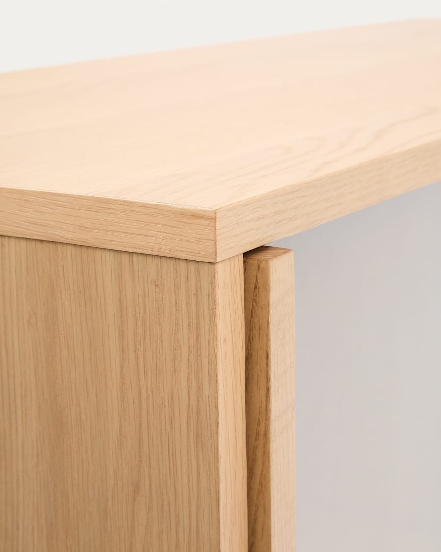 Japandi Wood & Glass Display Cabinet