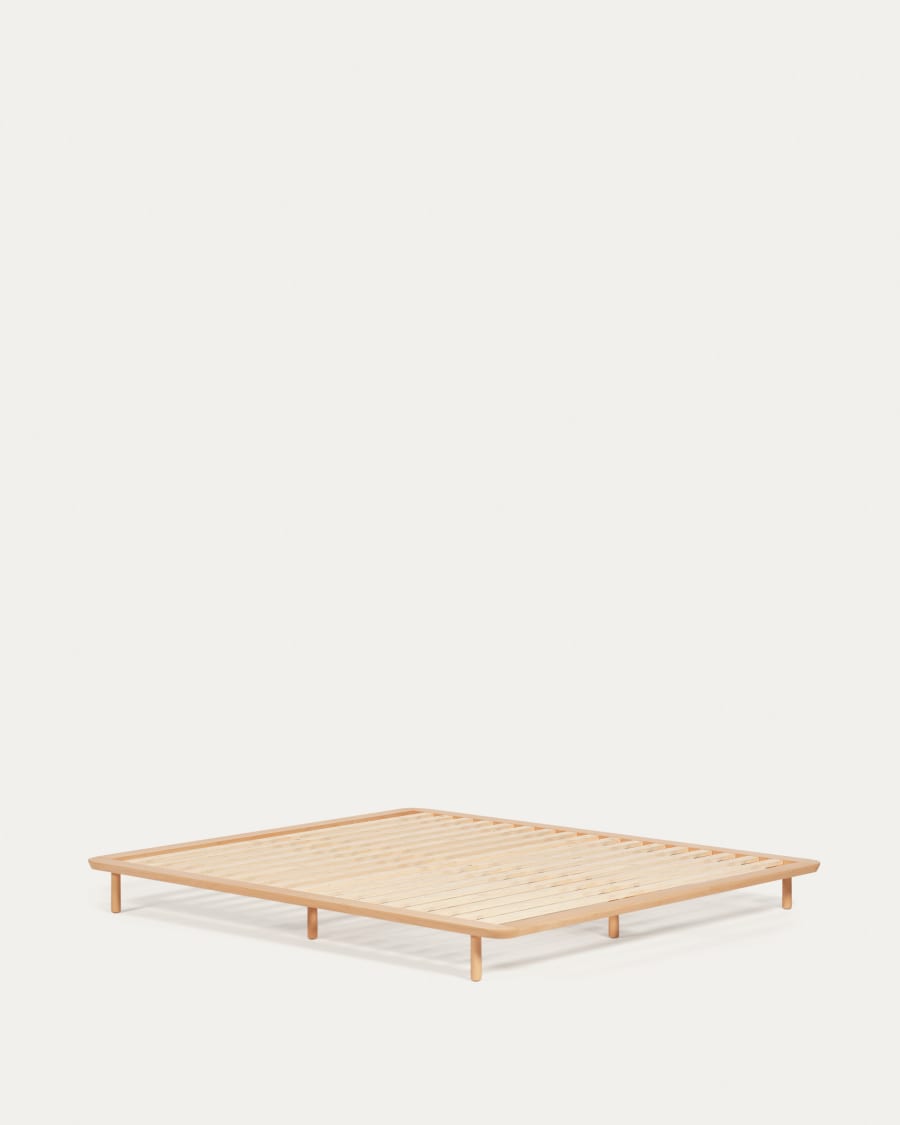 Japandi Ash Wood Bed Frame