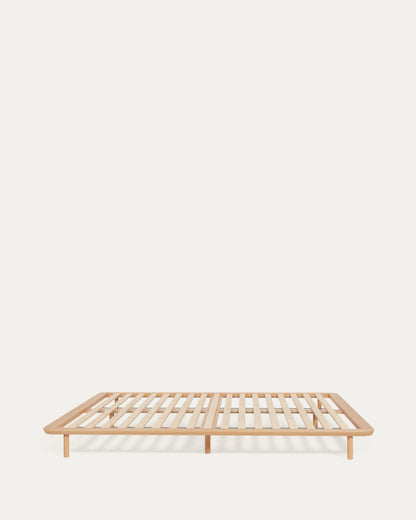 Japandi Ash Wood Bed Frame