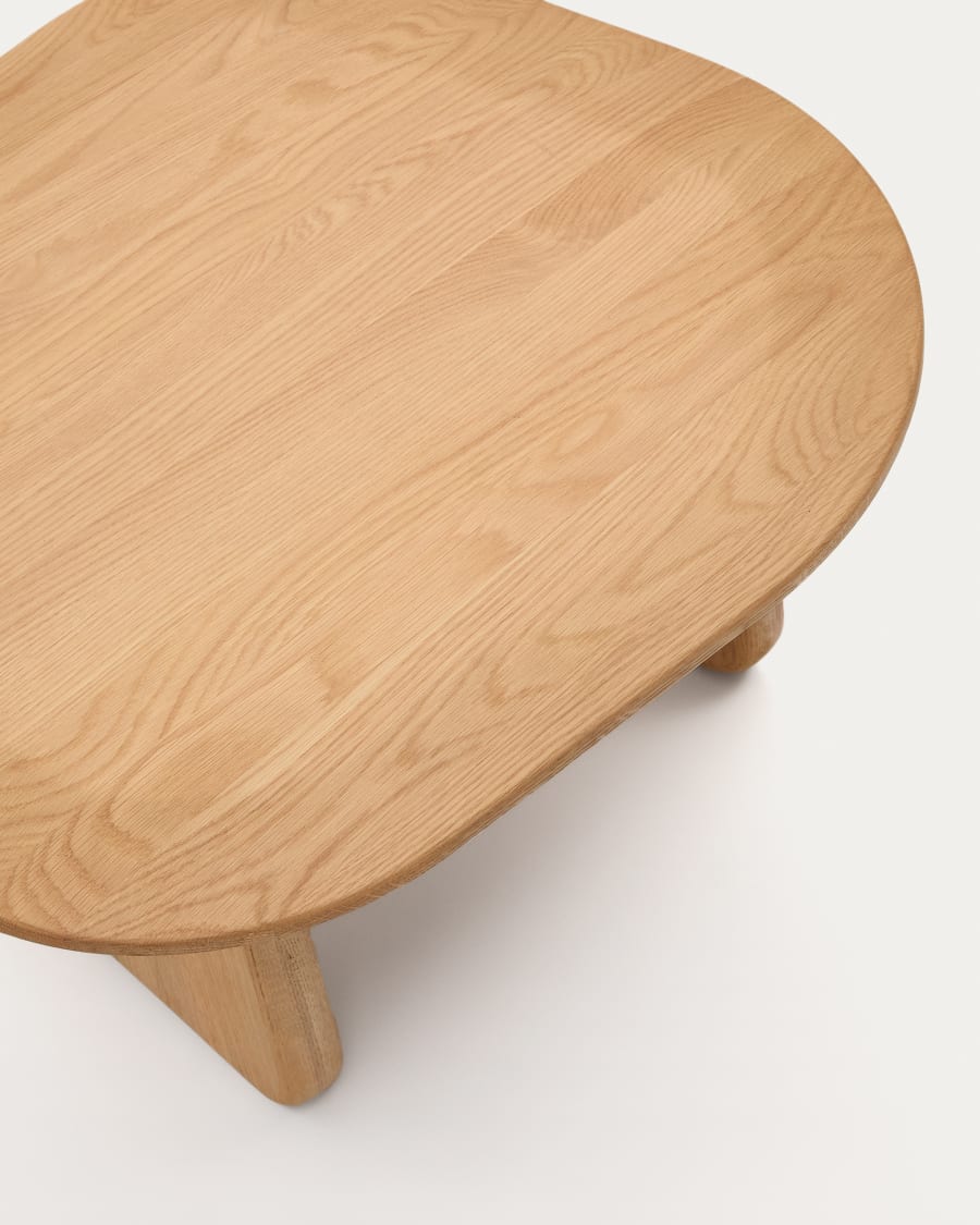 Organic Shape Japandi Side Table