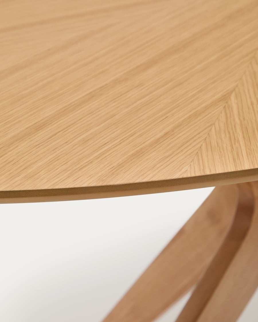 Japandi Oak Oval Table