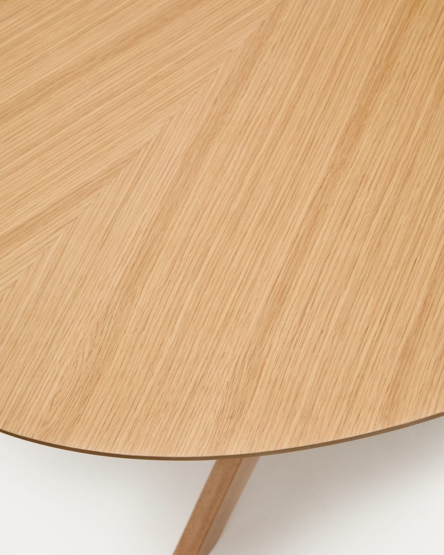 Japandi Oak Oval Table