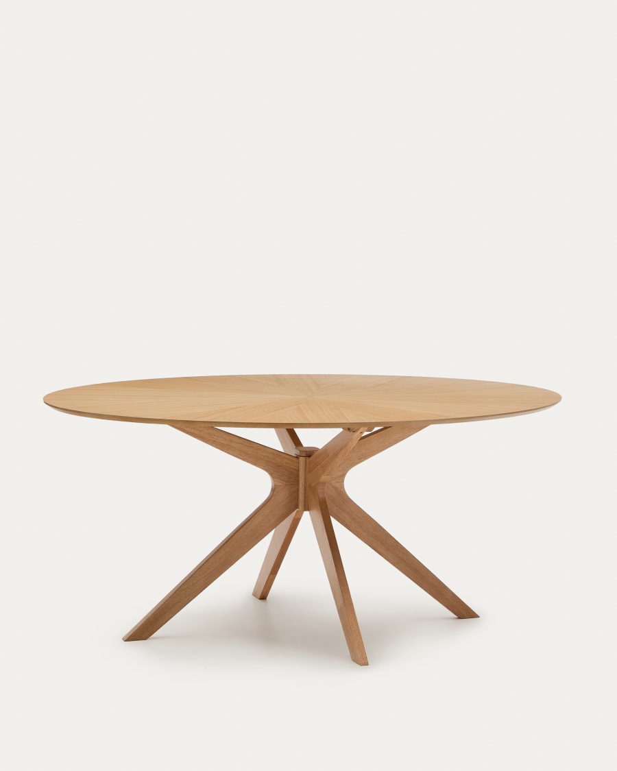 Japandi Oak Oval Table