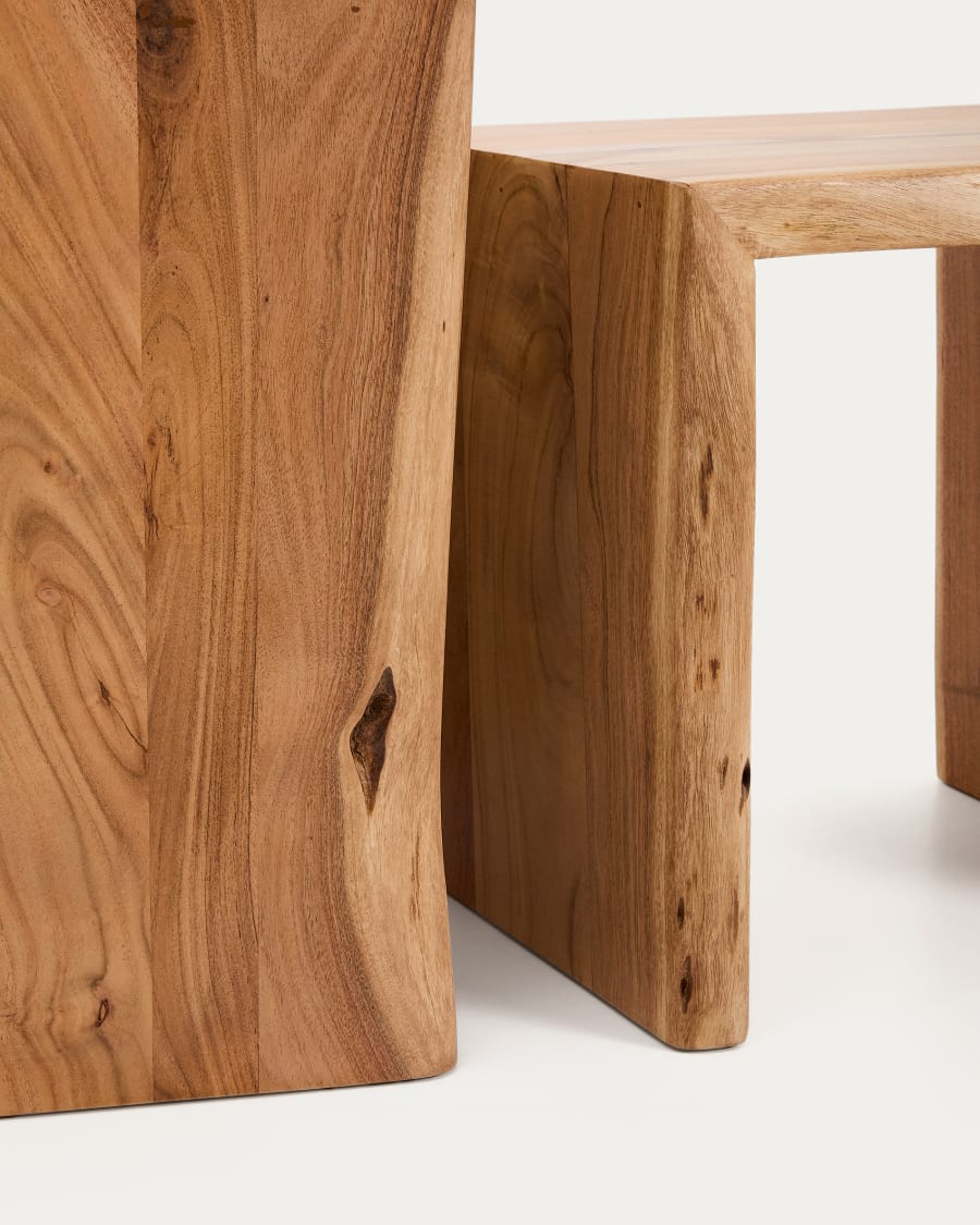 Japandi Nesting Side Tables Set